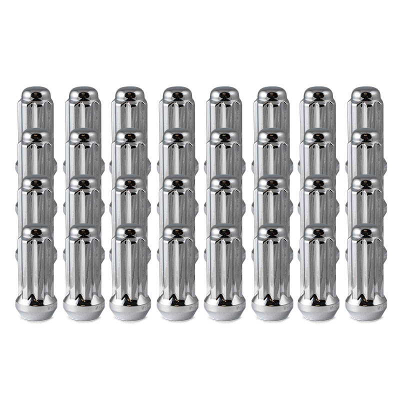 RHI | Lug Nuts (32) - Closed End (Long), Spline - Chrome - 14x1.5 X 50mm (2.00")