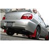 RallyArmor | Red Mud Flap White Logo - RS/2.5i/WRX/STI 2002-2007