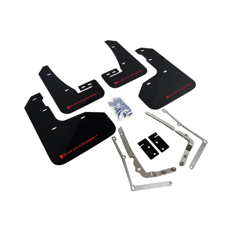 RallyArmor | Mud Flaps Red Logo - MK7 VW Golf R 2015-2017.5