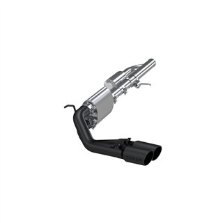 MBRP | Cat Back, Pre-Axle Dual 3 inch, BLACK - Silverado / Sierra 1500 / Limited 4.3L / 5.3L 2009-2019