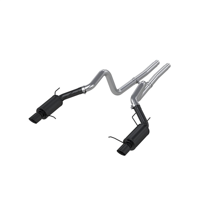 MBRP | Cat Back,Dual Split Rear,Street BLACK - Mustang 5.0L 2011-2014