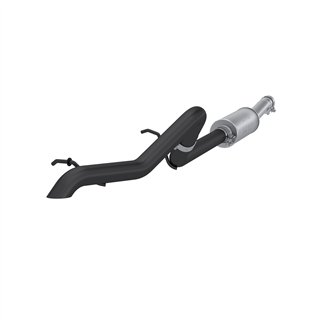 MBRP | Cat Back Single Rear Exit Off Road, BLACK - Wrangler (JK) 3.8L 2007-2011