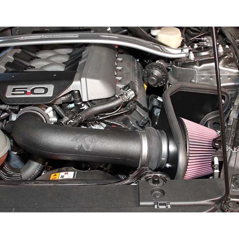 K&N | Aircharger Performance Air Intake System - Mustang 5.0L 2015-2017
