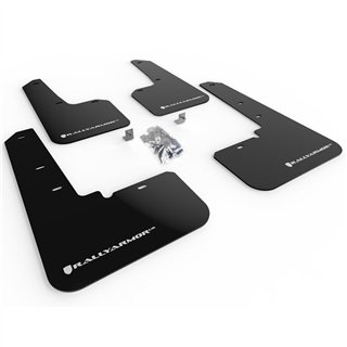 RallyArmor | Black UR Mud Flap White Logo - Outback 2020-2025