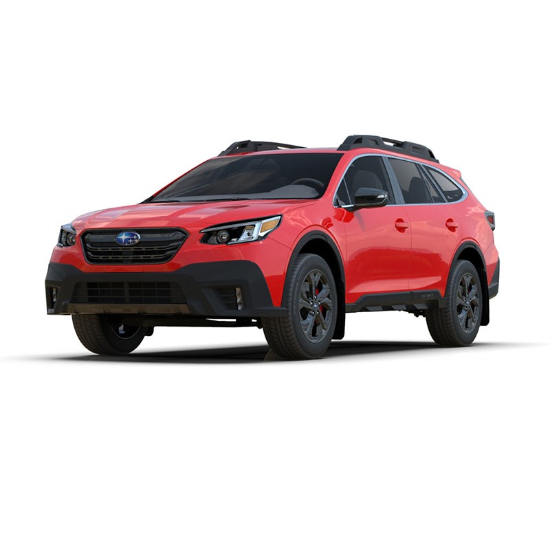 RallyArmor | Black UR Mud Flap White Logo - Outback 2020-2025