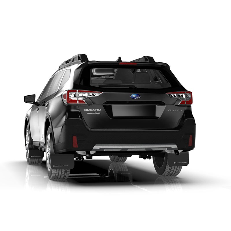 RallyArmor | Black UR Mud Flap White Logo - Outback 2020-2025