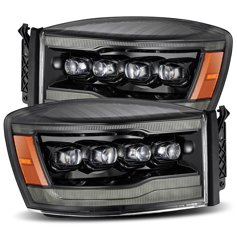 AlphaRex | NOVA-Series Full LED Quad 3D Projector Headlights - Ram 1500 / 2500 / 3500 2006-2008