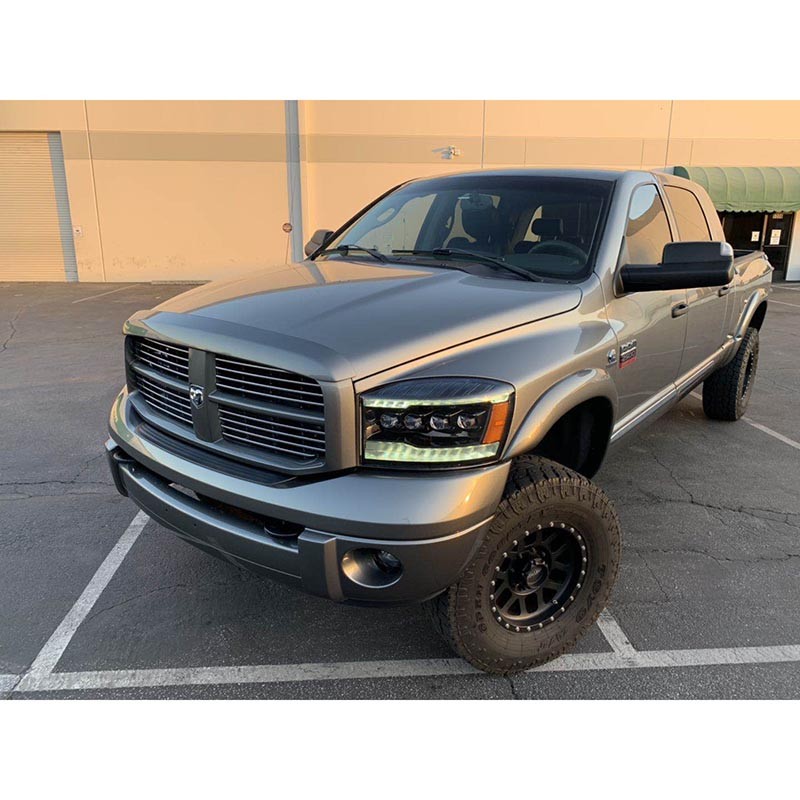 AlphaRex | NOVA-Series Full LED Quad 3D Projector Headlights - Ram 1500 / 2500 / 3500 2006-2008