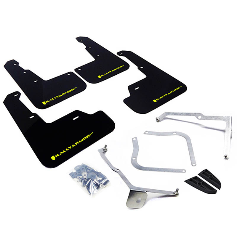 RallyArmor | Mud Flap Caliper Green Logo - WRX / STI 2015-2021