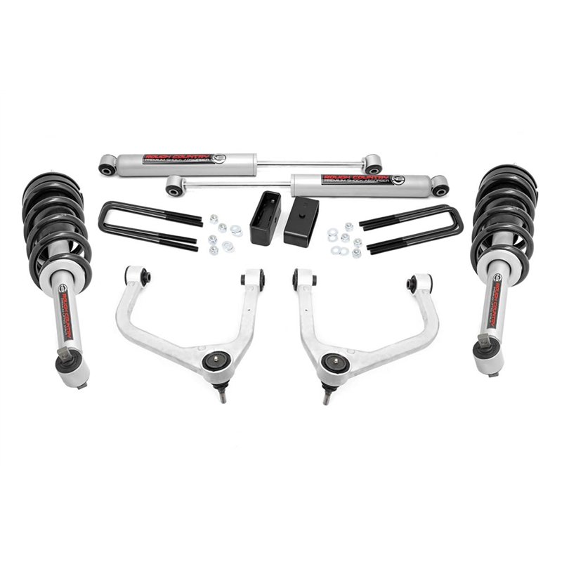 Rough Country | Lift Kit-Suspension w/Shock - Silverado 1500 2020-2024