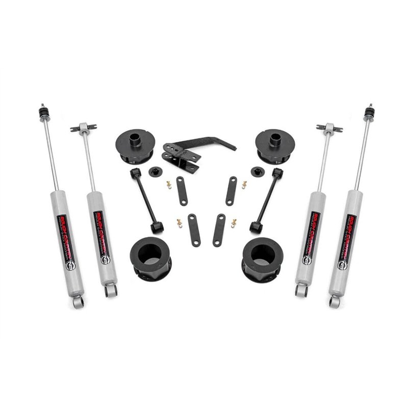 Rough Country | Lift Kit-Suspension w/Shock - Wrangler (JK) / Wrangler (JL) 3.6L / 3.8L 2007-2018