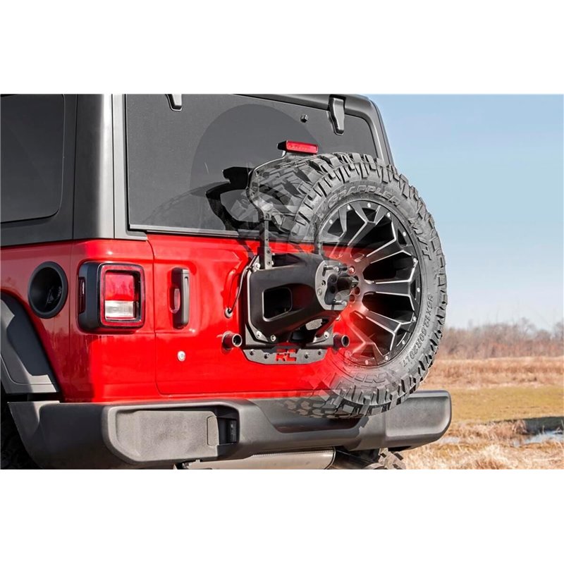 Rough Country | Spare Tire Relocation Kit - Wrangler (4xe) / Wrangler (JL) 2020-2024