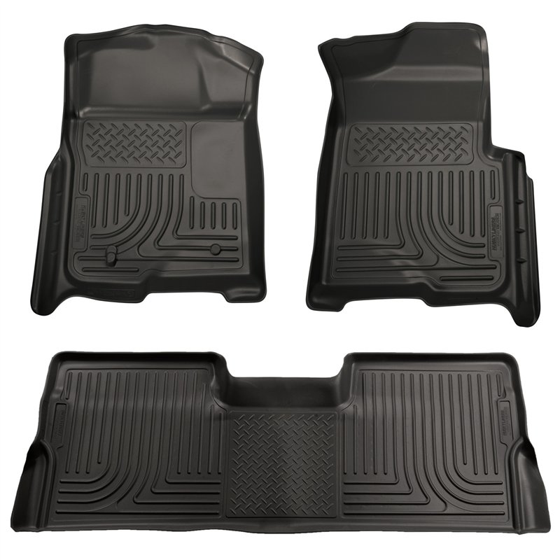 Husky Liners | Front/2nd Seat Floor Liners (Footwell Coverage) - F-250 / F-350 2008-2010