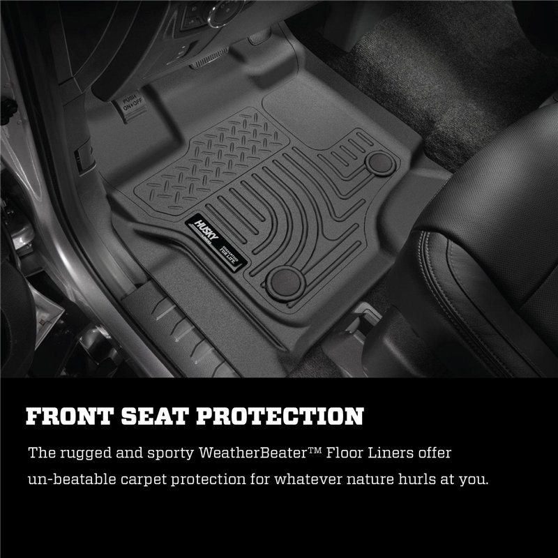 Husky Liners | Front/2nd Seat Floor Liners (Footwell Coverage) - F-250 / F-350 2008-2010
