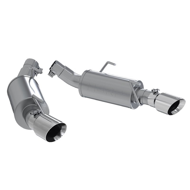 MBRP | Dual Mufflers Axle Back,Split Rear, AL - Mustang GT / Shelby GT500 4.6L / 5.4L 2005-2010