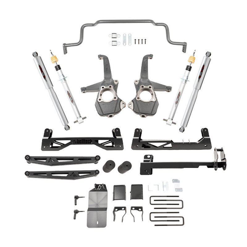 Belltech | 6-8" Lift Kit Inc. Front and Rear Trail Performance Struts/Shocks - Silverado / Sierra 1500 2019-2023