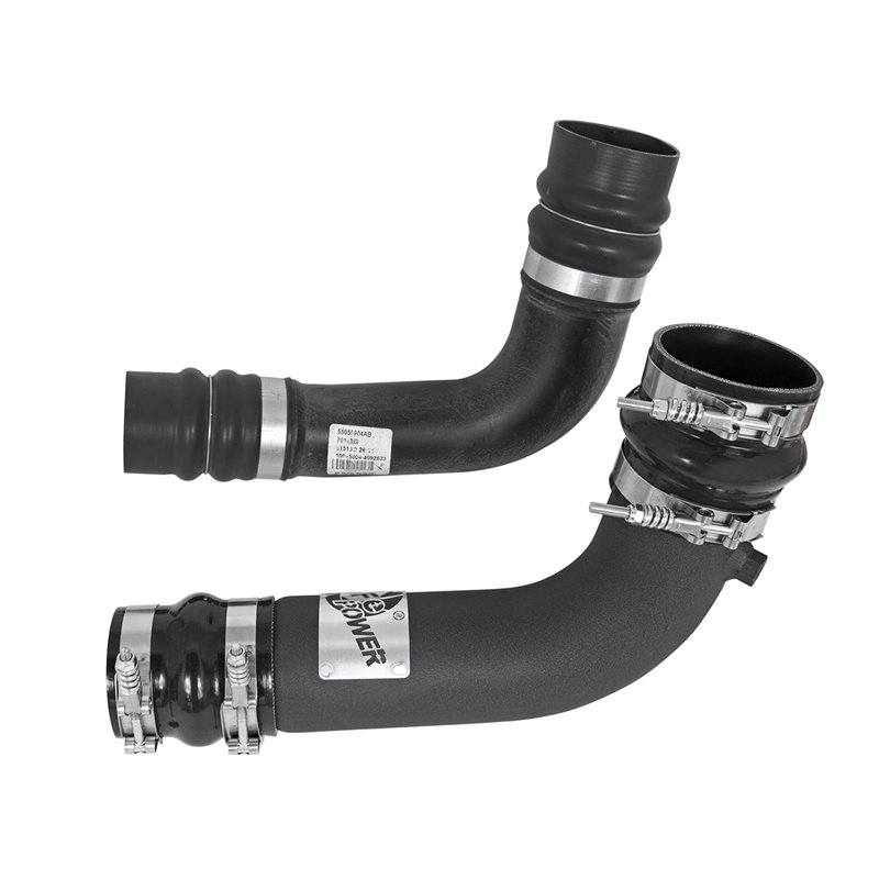 aFe Power | BladeRunner 3 IN/2-3/4 IN Aluminum Hot and Cold Charge Pipe Kit Black - Ram 2500 / 3500 6.7L 2010-2012