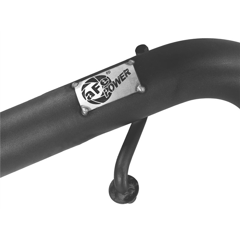 aFe Power | BladeRunner 2 IN to 2-1/2 IN Aluminum Hot Charge Pipe Black - F-150 2.7T / 3.5T 2015-2016