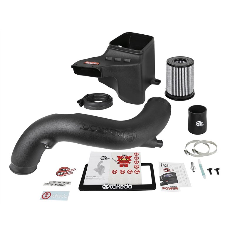 aFe Power | Takeda Stage-2 Cold Air Intake System w/Pro DRY S Media Black - Elantra / Elantra GT / Veloster / Forte 1.6T 2017-20