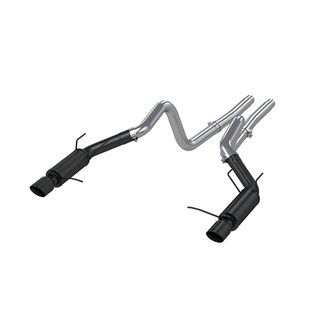 MBRP | Cat Back,Dual Split Rear,Race BLACK - Mustang GT / Shelby GT500 5.0L / 5.4L 2011-2014