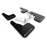 RallyArmor | Black UR Mud Flap White Logo - Civic / Si Sedan & Hatch 2022-2025