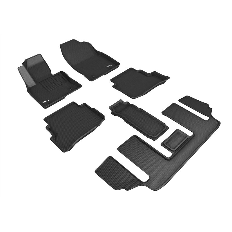 3D Mats | KAGU Floor Mat - 1ère, 2e & 3e Rangées - CX-9 2.5T 2020-2023
