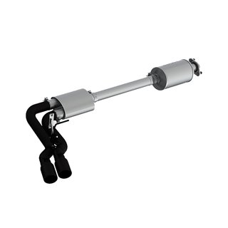 MBRP | Cat Back,Pre-Axle Dual Street 3 inch, BLACK - F-150 2015-2020
