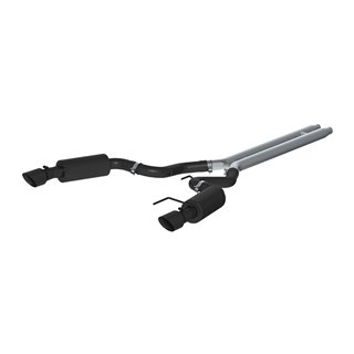 MBRP | Cat Back,Dual Split Rear,Street BLACK - Mustang 5.0L 2015-2017