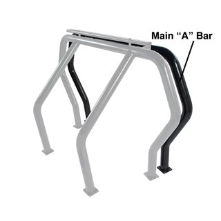 Go Rhino | Bed Bar Component - "A" Additional Bar - Black Powdercoat - Chevrolet / Dodge / GMC / Toyota 2000-2024