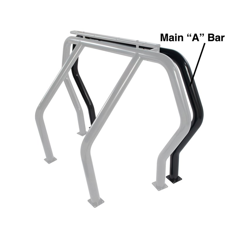 Go Rhino | Bed Bar Component - "A" Additional Bar - Black Powdercoat - Chevrolet / Dodge / GMC / Toyota 2000-2024