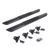Go Rhino | V-Series V3 Aluminum Side Steps and Mounting Brackets Kit - Textured Black - Wrangler (JK) 3.6L / 3.8L 2007-2018