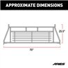 ARIES | Classic Black Steel Headache Rack - F-150 2015-2020