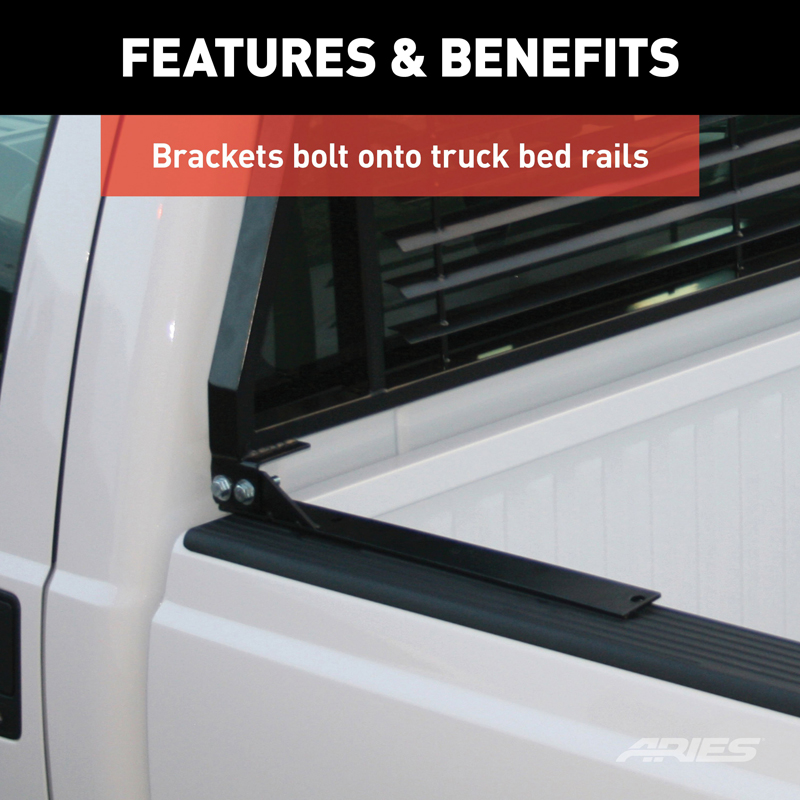 ARIES | Classic Black Steel Headache Rack - F-150 2015-2020
