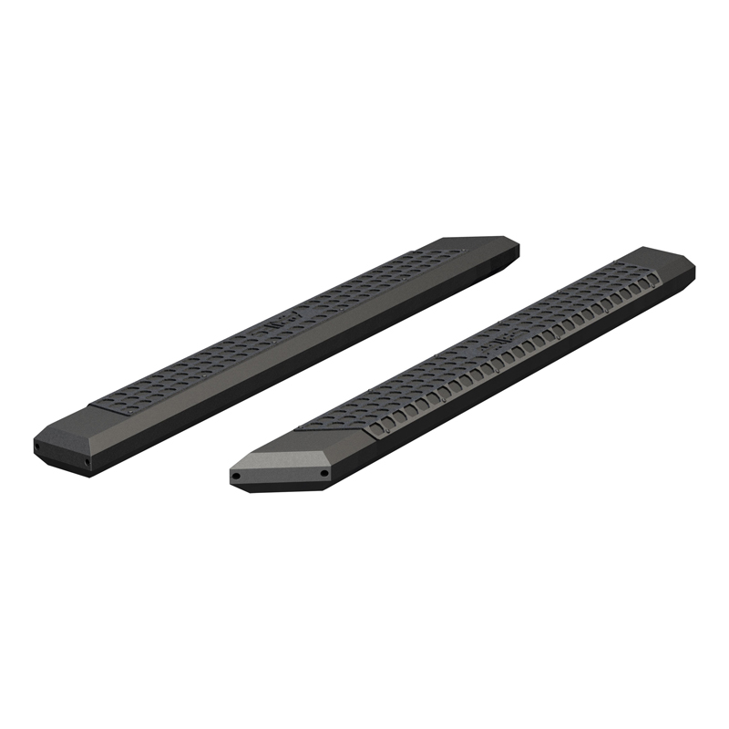 ARIES | AdvantEDGE 5-1/2" x 75" Black Aluminum Side Bars (No Brackets) - Chevrolet / Dodge / Ford 2000-2023