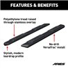 ARIES | AscentStep 5-1/2" x 91" Black Steel Running Boards (No Brackets) - Chevrolet / Dodge / Ford / GMC 2000-2023