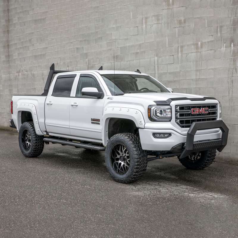 ARIES | AdvantEDGE 5-1/2" x 91" Black Aluminum Side Bars - Chevrolet / GMC 2019-2023