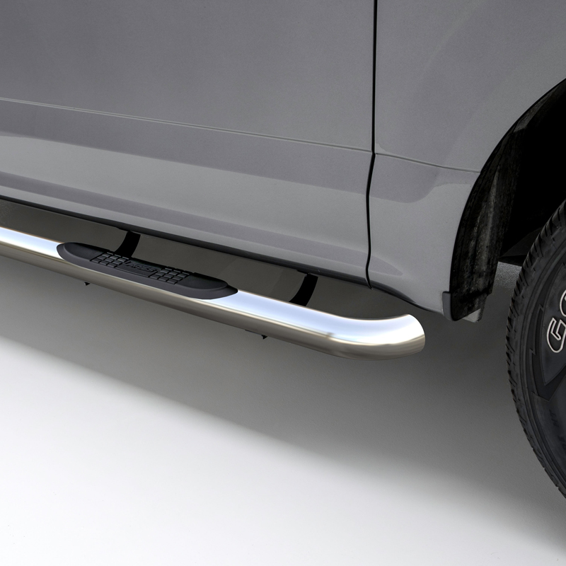 ARIES | 3" Round Polished Stainless Side Bars - Expedition 4.6L / 5.4L 2003-2006