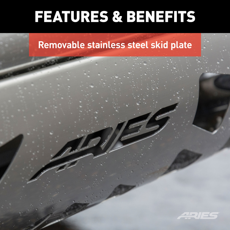 ARIES | 3" Polished Stainless Bull Bar - Cadillac / Chevrolet / GMC 2007-2020