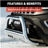 ARIES | 3" Polished Stainless Bull Bar - Cadillac / Chevrolet / GMC 2007-2020