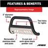 ARIES | 3" Black Steel Bull Bar - Silverado / Sierra 1500 / Limited 2019-2022