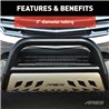 ARIES | 3" Black Steel Bull Bar - Silverado / Sierra 1500 / Limited 2019-2022