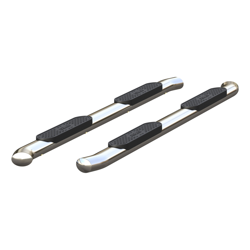 ARIES | 4" Polished Stainless Oval Side Bars - Chevrolet / GMC 2019-2023