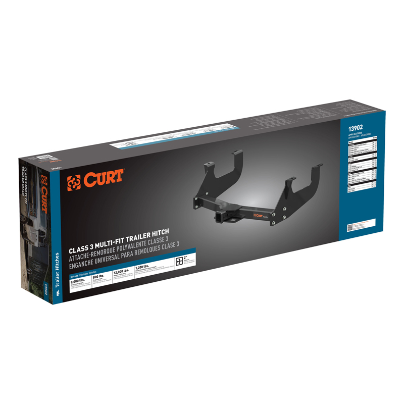 CURT | Class 3 Multi-Fit Trailer Hitch with 2" Receiver