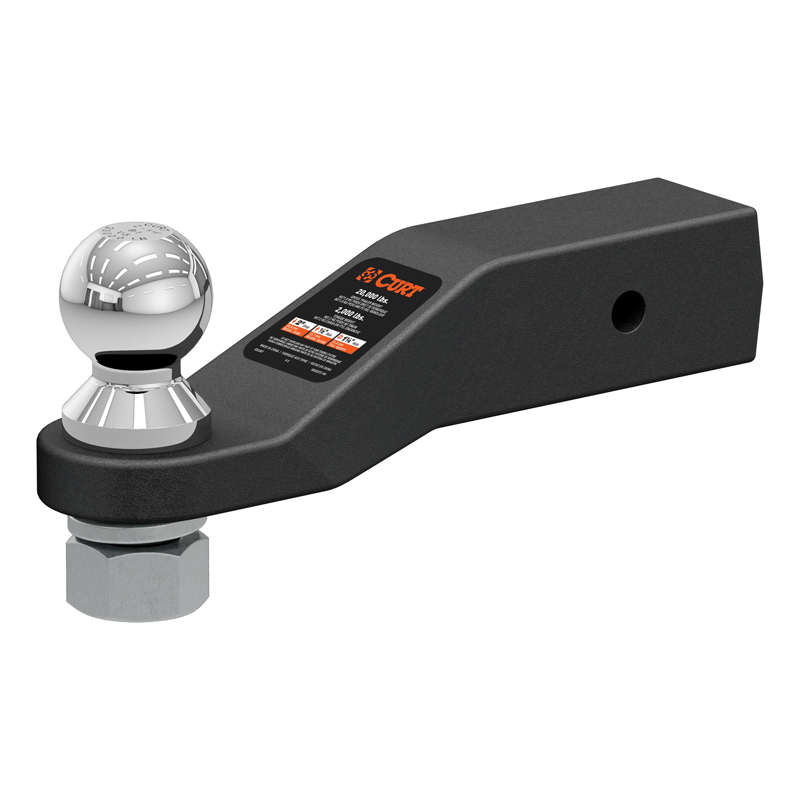 CURT | Loaded Forged Ball Mount with 2-5/16" Ball (2-1/2" Shank, 20,000 lbs, 2" Drop)