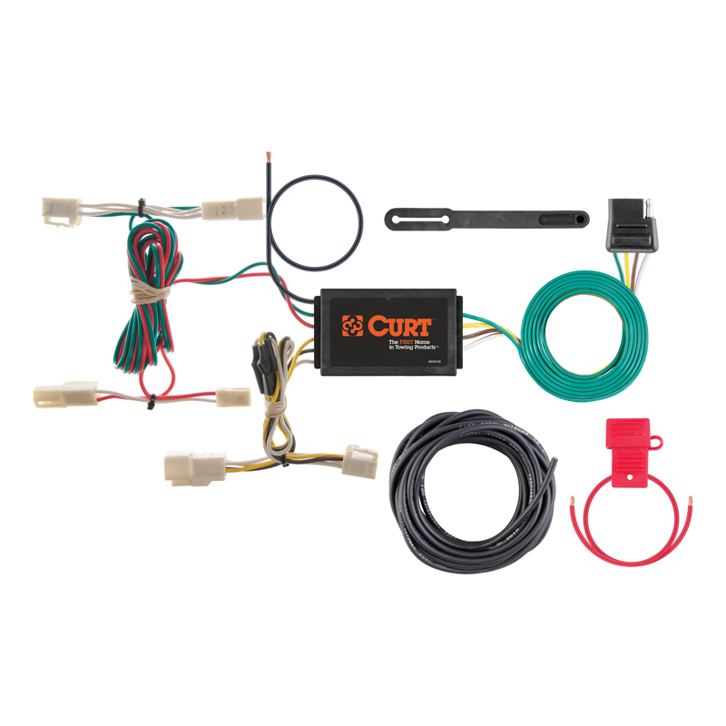 CURT | Custom Wiring Harness, 4-Way Flat Output - RX330 / RX350 3.3L / 3.5L 2004-2012