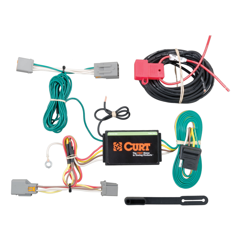 CURT | Custom Wiring Harness, 4-Way Flat Output - Transit Connect 2014-2023