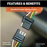 CURT | Custom Wiring Harness, 4-Way Flat Output - Venue 1.6L 2020-2024
