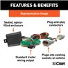 CURT | Custom Wiring Harness, 4-Way Flat Output - Compass 2.0T / 2.4L 2022-2024