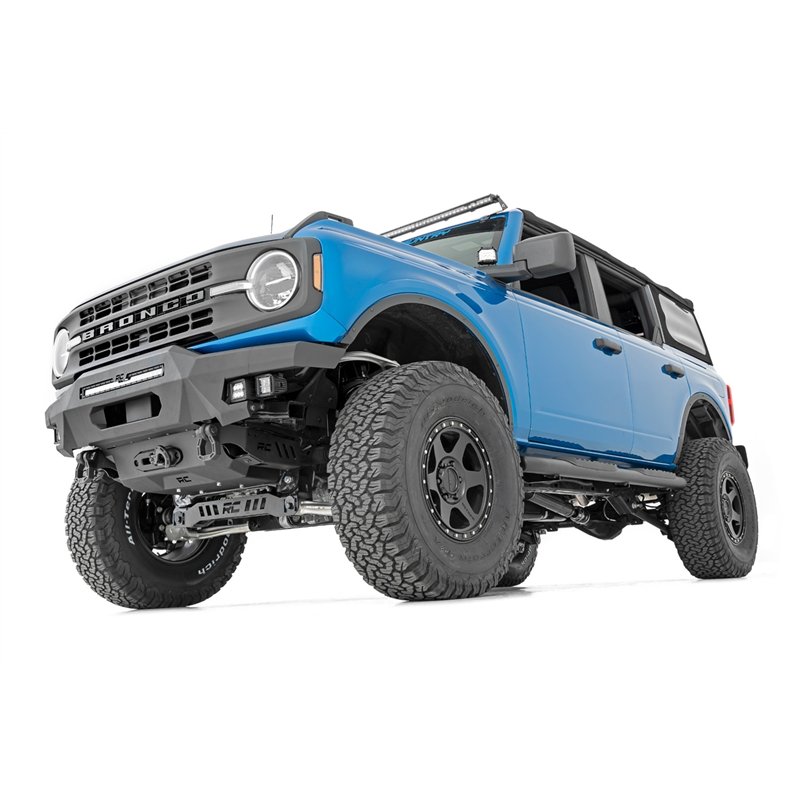 Rough Country | Oval Nerf Step Bar - Bronco 2.3T / 2.7T / 3.0T 2021-2024