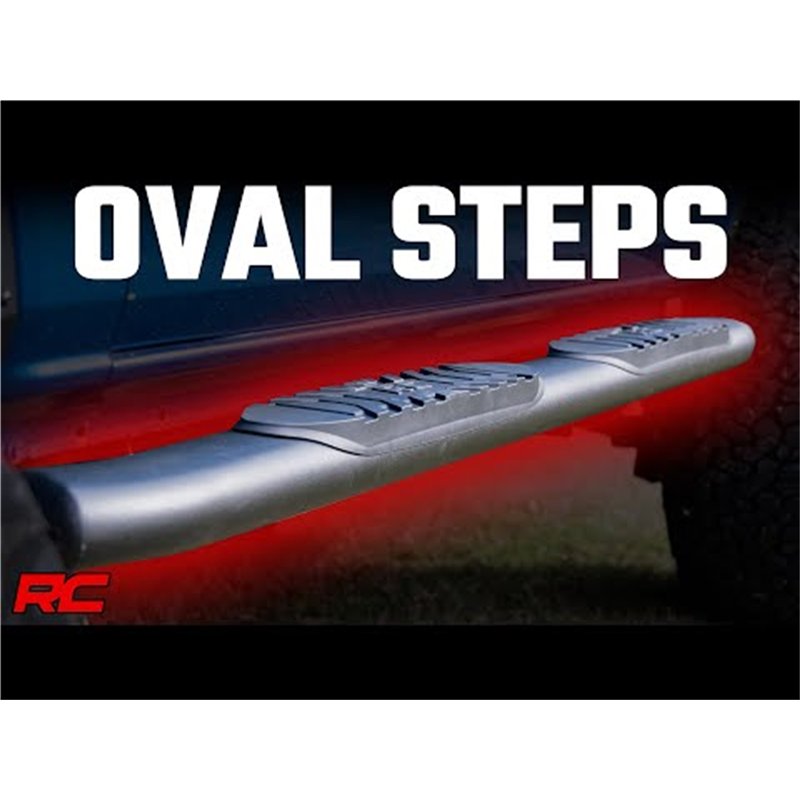 Rough Country | Oval Nerf Step Bar - Bronco 2.3T / 2.7T / 3.0T 2021-2024